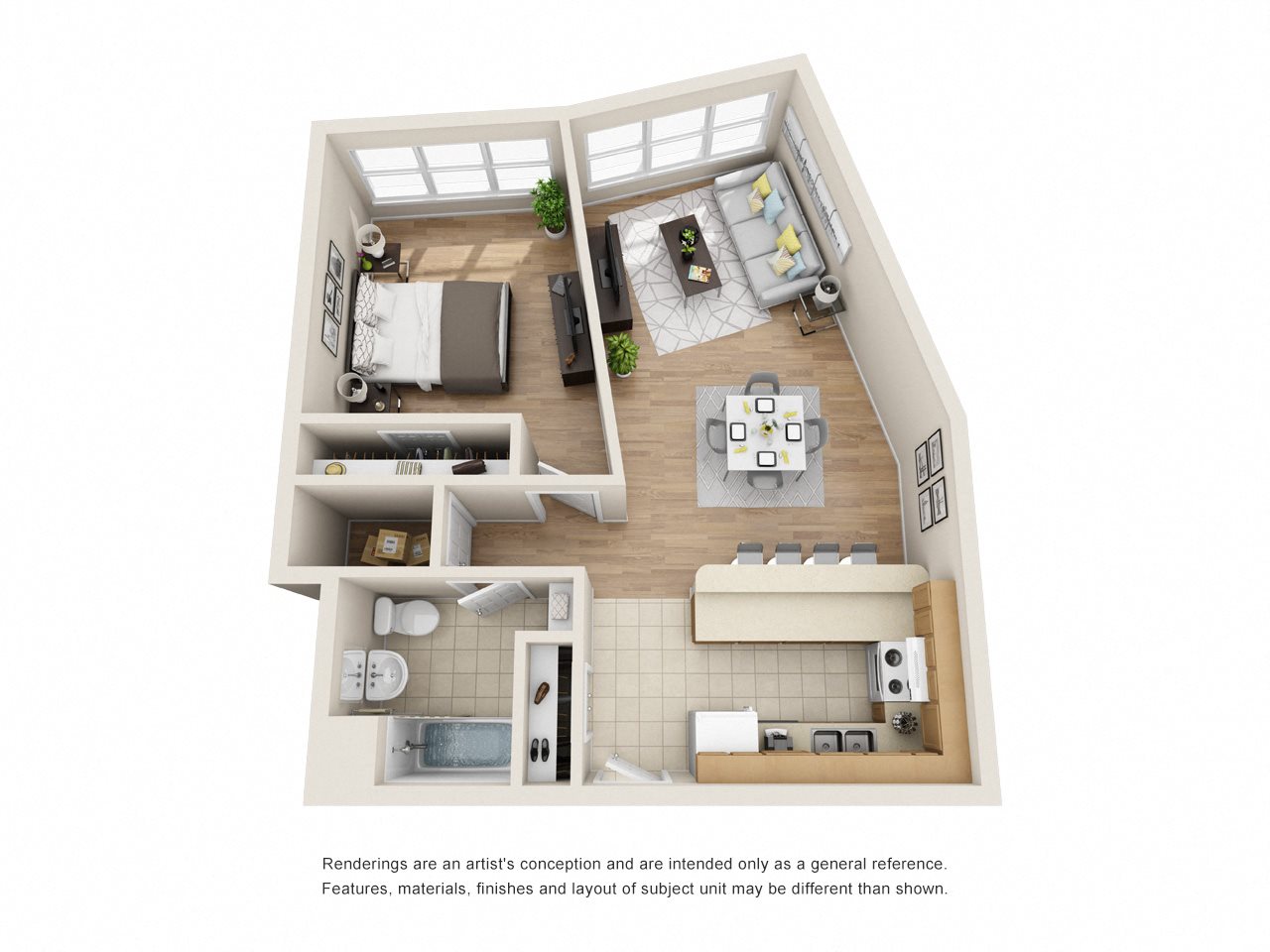 The View at Kessler Park Apartments A2 Floor Plan The View at Kessler Park Apartments A2 Floor Plan